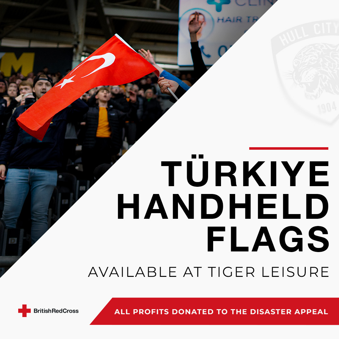 HullCity's tweet photo. 🇹🇷 Show your support to those affected by the tragic events in Türkiye. 

All profits will be donated to the @BritishRedCross. 🧡

#hcafc