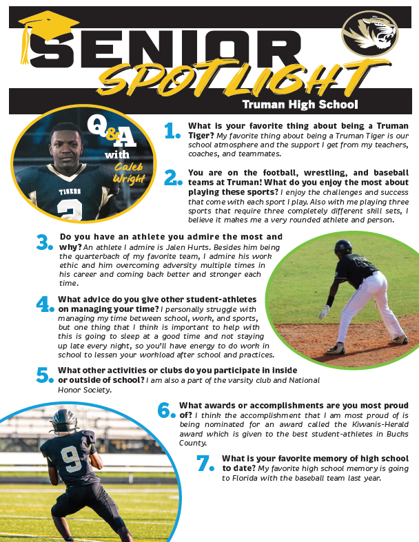 Bristol Township School District on Twitter "Get to know Caleb Wright