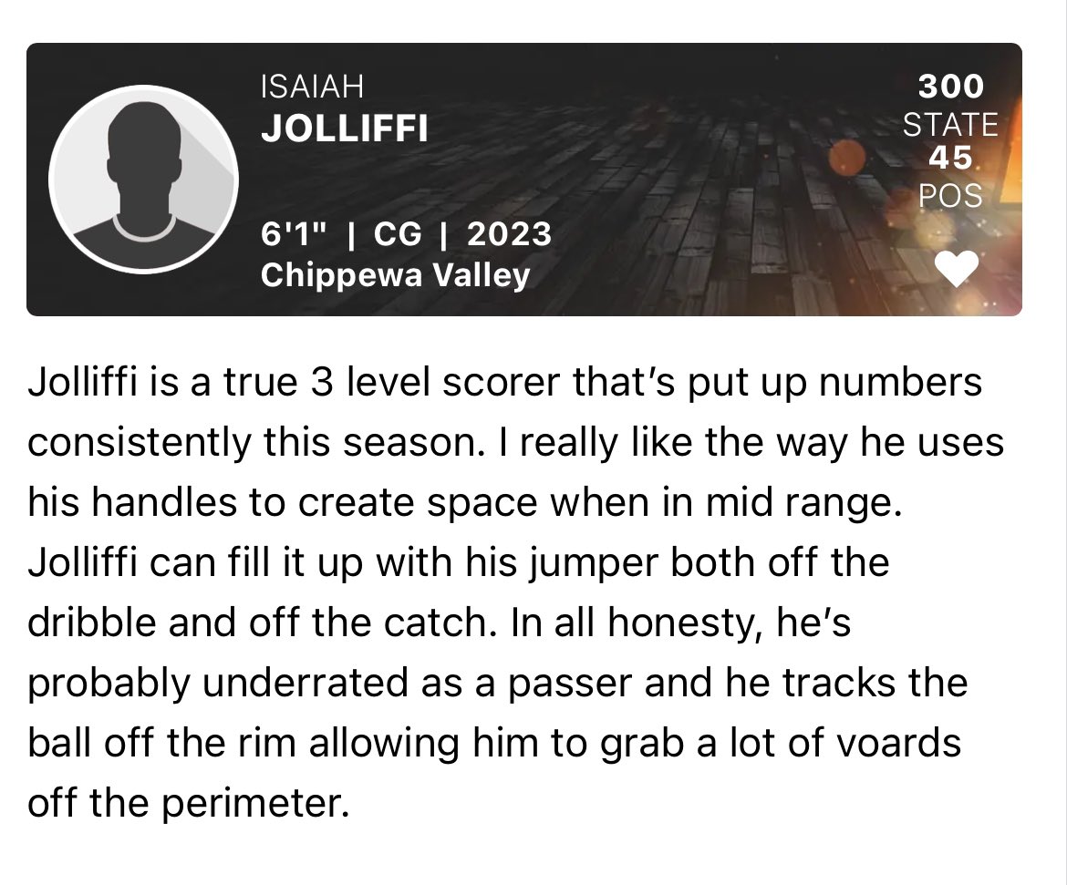 I want to thank <a href="/HankampScott/">Scott Hankamp</a> <a href="/PrepHoopsMI/">Prep Hoops Michigan</a> for the mention and keeping up with me, it feels good to be noticed but I got much more to prove💪🏾💯 <a href="/CVHSBasketball/">Chippewa Basketball</a>