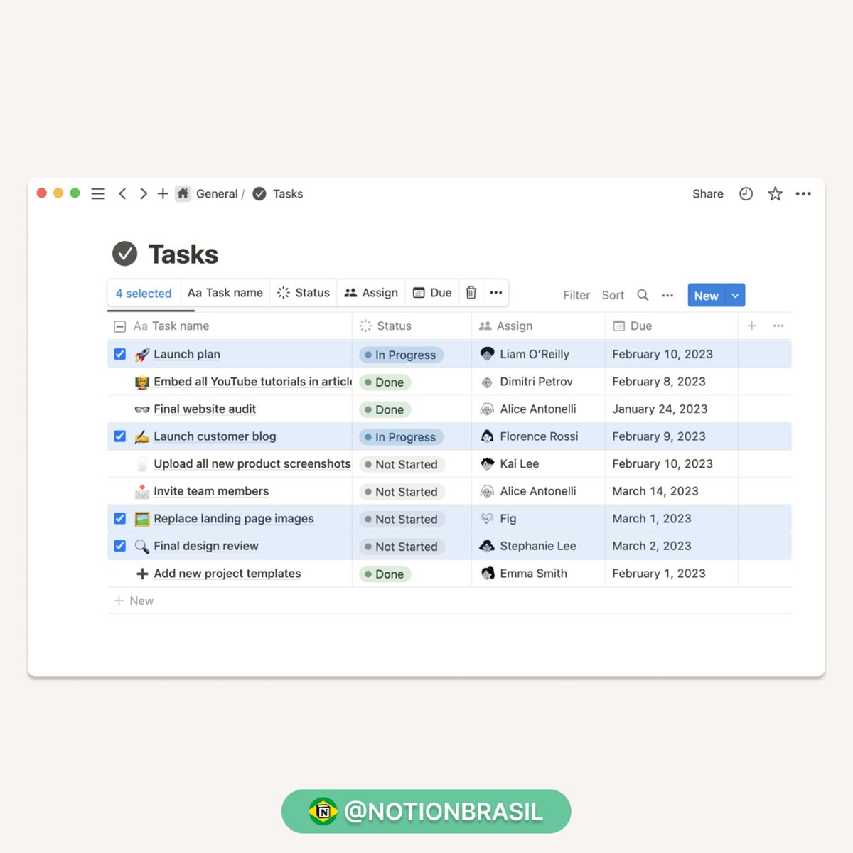 notionbrasil's tweet photo. Novidade no Notion 🎉

Agora é possível fazer alterações em massa em um banco de dados.

Selecione e altere valores de várias linhas na exibição de tabela de um banco de dados (por exemplo, selecione tarefas para atualizar status/prioridade) 🤯

Você já sabia dessa novidades? 🤔 https://t.co/mME0AVgJXh