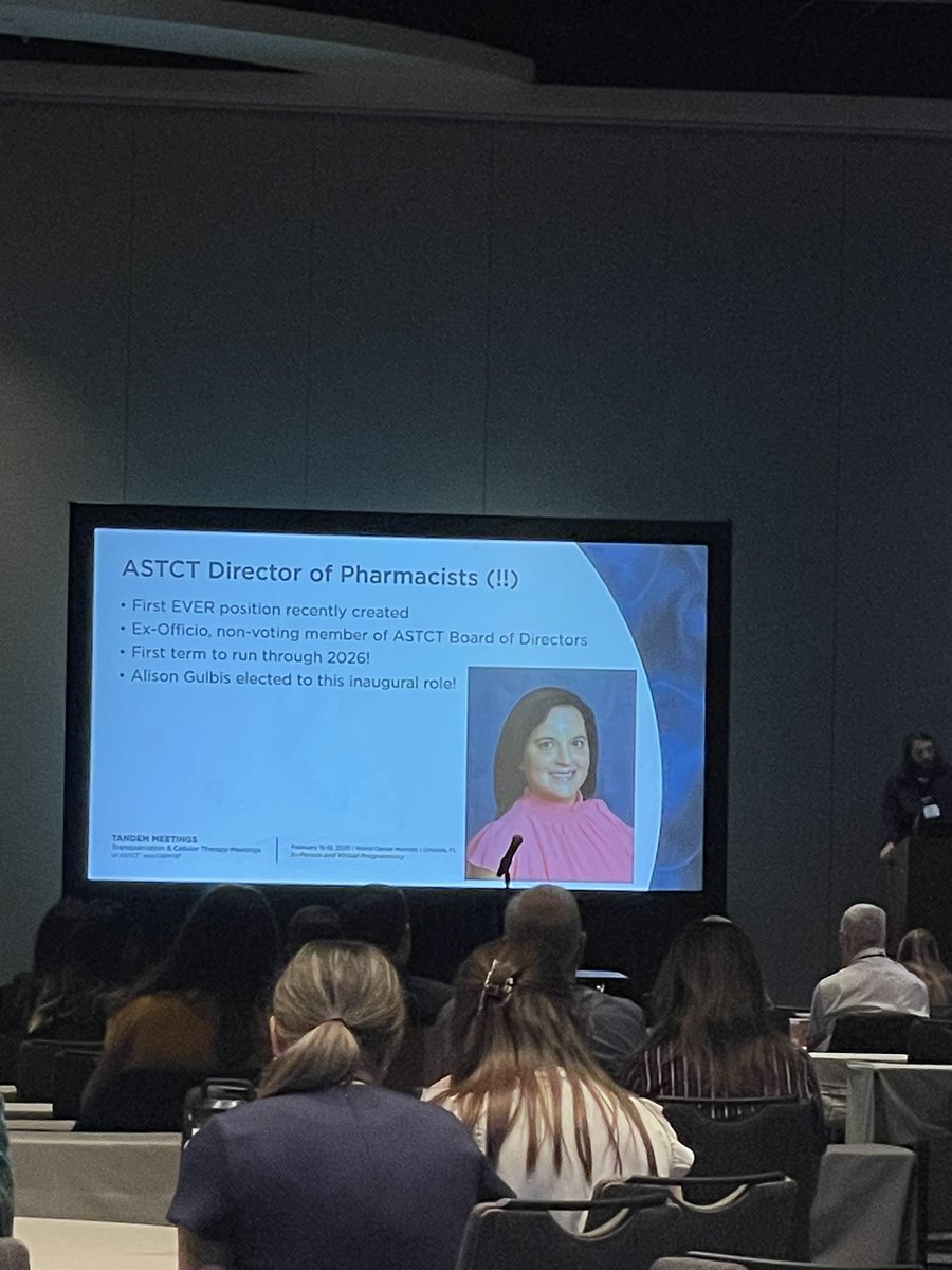 So excited for <a href="/AlisonGulbis/">Alison Gulbis 😷💉✌🏼</a> who will represent pharmacists on the board of directors #tandem23 <a href="/ASTCT/">ASTCT</a>