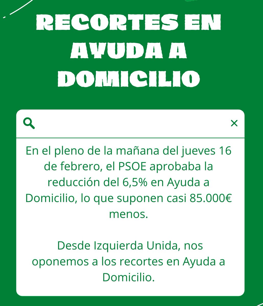 IUnidaOsuna's tweet photo. #ayudaadomicilio #recortes #osuna https://t.co/8ttSDK45Xp