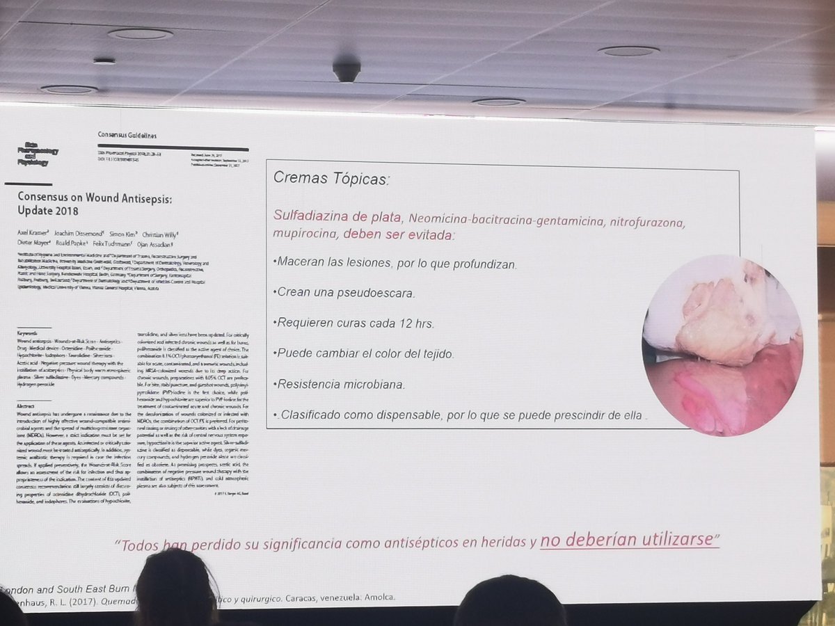Curas_y_heridas's tweet photo. No usar antibióticos tópicos en heridas 👏👏 #11CongresoSEHER https://t.co/uDM1ym8aHI