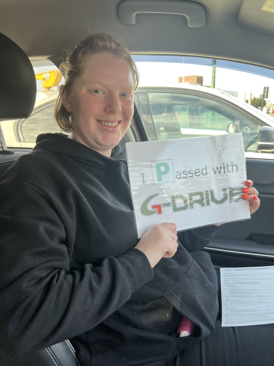 Gdrive1's tweet photo. Well done Ebony for passing today.
Best of luck from Glen and the team at Gdrive. https://t.co/bKpdQVOhdA