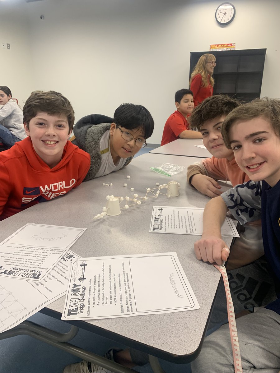 BCSDNOTES's tweet photo. Last week, FLMS's 6 South participated in a science-themed Team Day.
Students began the day with a STEM Challenge & ended it watching Apollo 13, which tied into their studies. #ActiveConnectedLearning https://t.co/FAy1n5HwlE