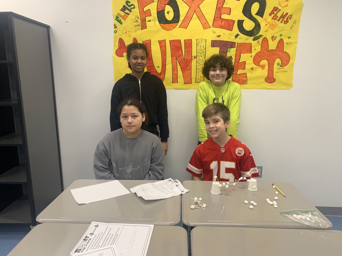 BCSDNOTES's tweet photo. Last week, FLMS's 6 South participated in a science-themed Team Day.
Students began the day with a STEM Challenge & ended it watching Apollo 13, which tied into their studies. #ActiveConnectedLearning https://t.co/FAy1n5HwlE