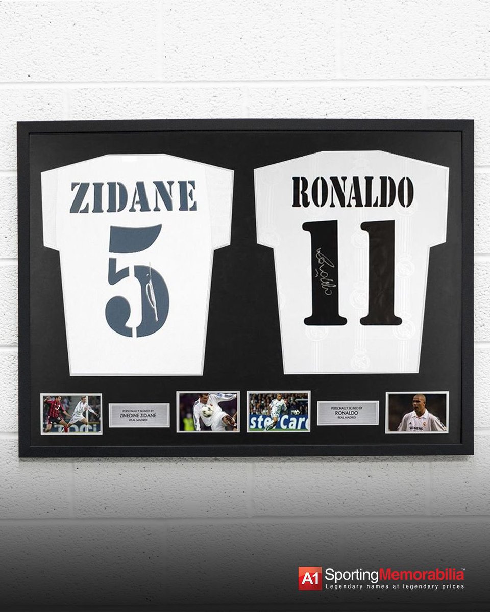 What’s your favourite combination? . Brand new dual framed shirts available from our website now! . . #A1SportingMemorabilia #Messi #CR7 #R9 #Ronaldo #Maradona #Pele #Football