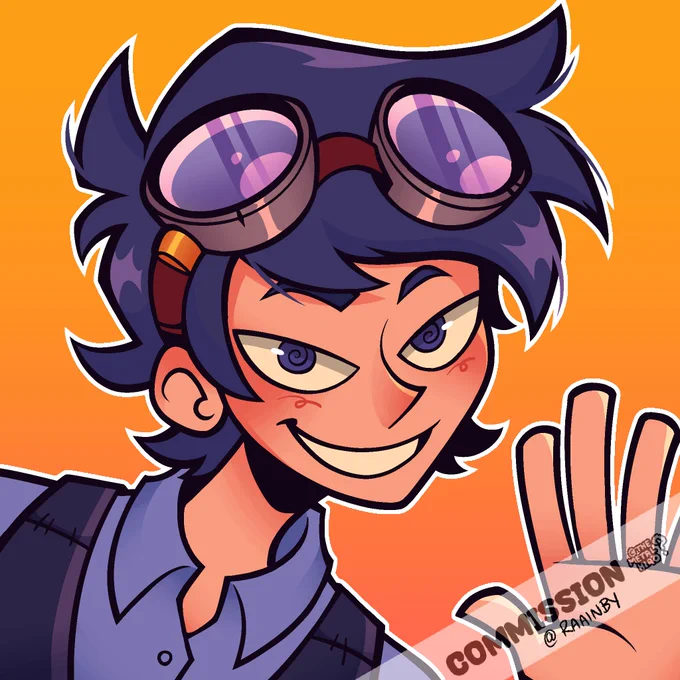 Heres some commissions i worked on recently!! Ive got 3 SLOTS OPEN!! first come first serve, guaranteed finished by Monday!! DM OR FOLLOW THE LINK IF INTERESTED!!! :]  