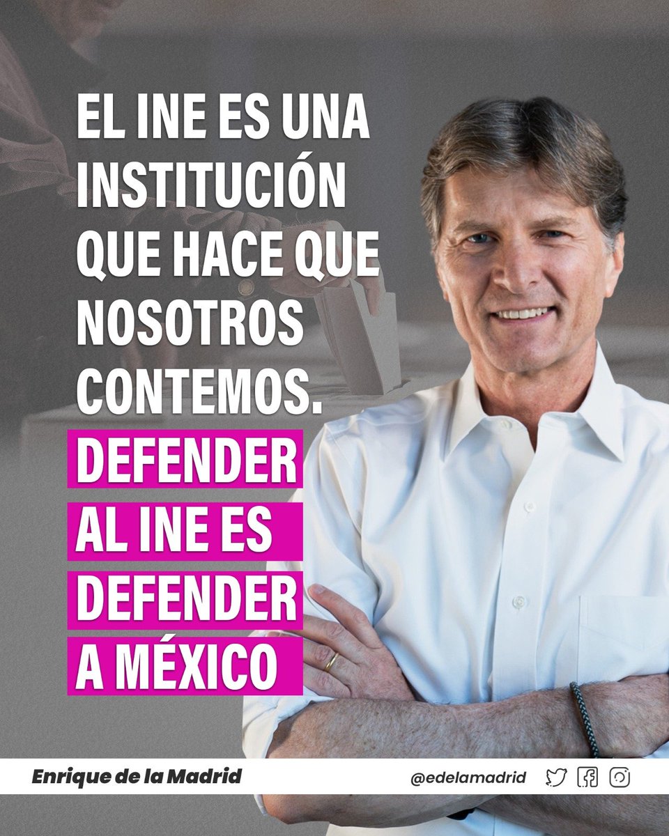 edelamadrid's tweet photo. El partido en el gobierno sabe que es probable que pierda la elección en 2024 y por ello pretende acabar con la equidad en las elecciones. Sin equidad en las elecciones no hay democracia, nos toca defenderla. #ElINENoSeToca. Mi columna en @El_Universal_Mx https://t.co/6dRNbnYcp1 https://t.co/0nHmYVazPX