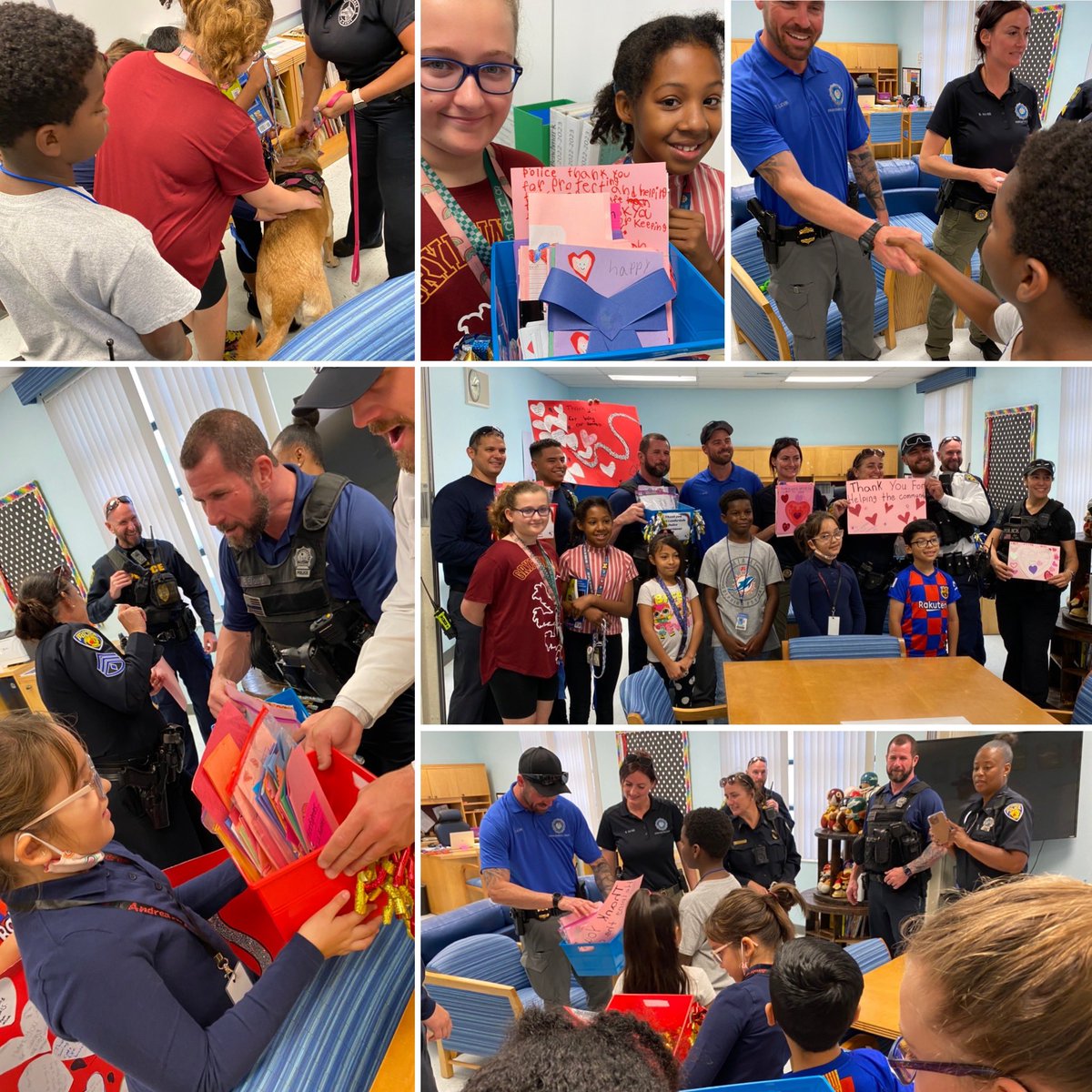 PrincipalEligon's tweet photo. This morning we had the opportunity to say thank you to super heroes that keep us safe. Thank you to @wiltonmanorsofficial Police, @ftlauderalepd and @FLFR411 for all that you do. #serviceandlove #firstresponders #wiltonmanorselementary https://t.co/HxigHbWDSl