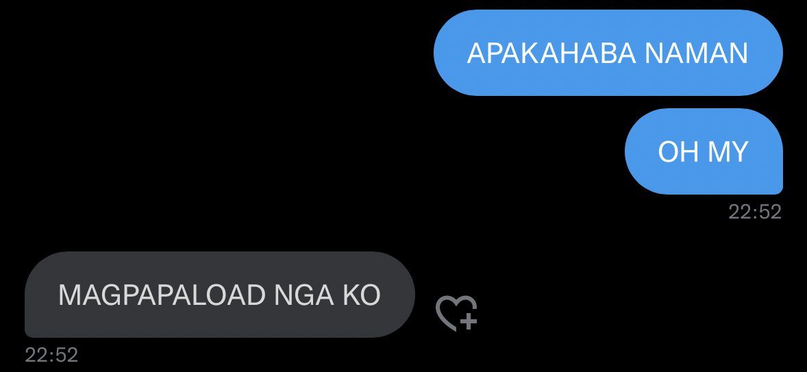 eto gusto ko, yung nagsisigawan kami.