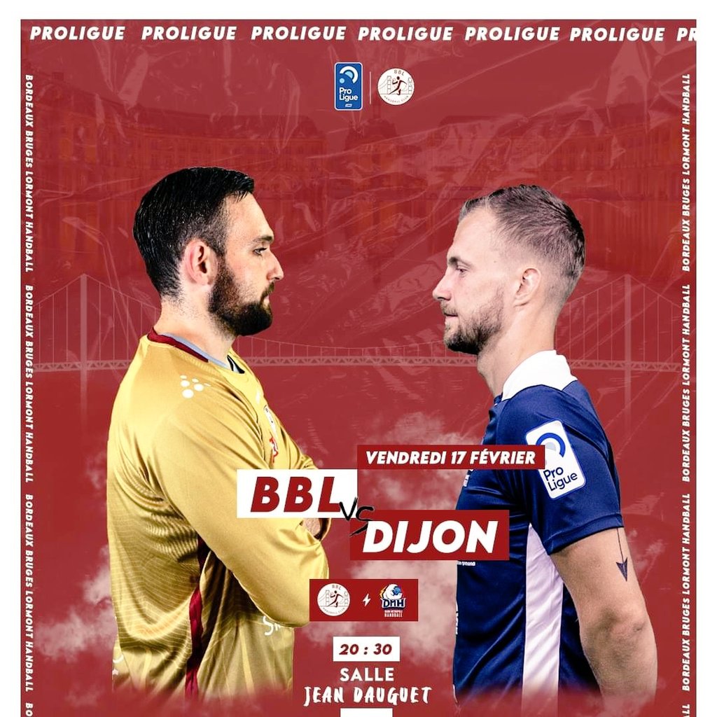 Big match today ! 
Against league's leader Dijon.
20:30h salle Jean Dauget.