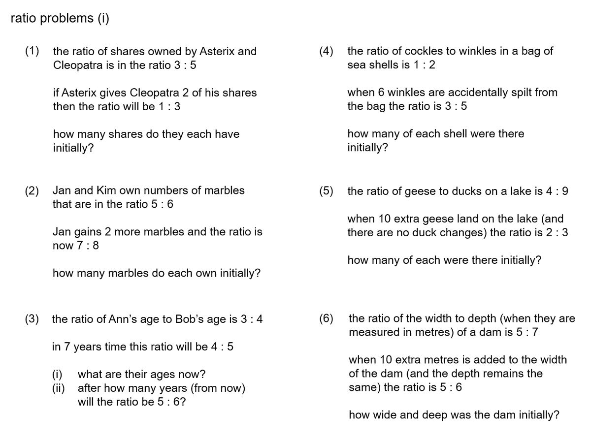 mathsjem's tweet photo. New: a contribution to the #doseofdon series from @blatherwick_sam.
Sam discusses numerical and algebraic methods for solving Don Steward's lovely ratio problems.
https://t.co/vf9edYD4fJ
#mathschat #mathstlp #donsteward #mathsgems #teammaths https://t.co/BzvA006XVB