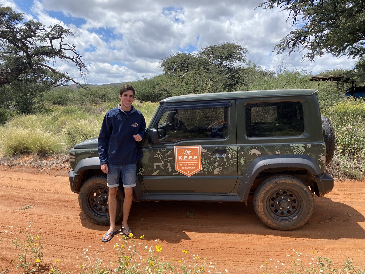 KalahariProject's tweet photo. We’re delighted to have Daniel Rossouw joining the team. Daniel will conduct MSc research to further explore the ecological role of pangolins and their importance in a dryland ecosystem. He is off to a good start, with the brilliant @Suzuki_ZA Jimny to help him out! https://t.co/VIyDqCKJQ7