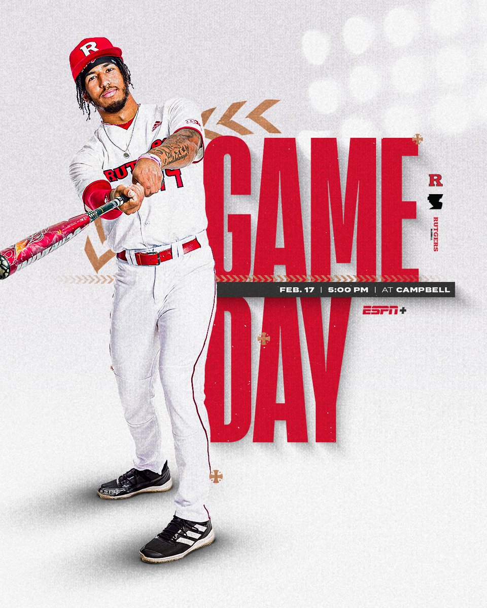 The wait is over. 

The 2023 season is here. Let's do this. 

⚾️ at Campbell | 5 PM | ESPN+
📺 go.rutgers.edu/CampbellG1
📊 go.rutgers.edu/LiveStats

#TCD