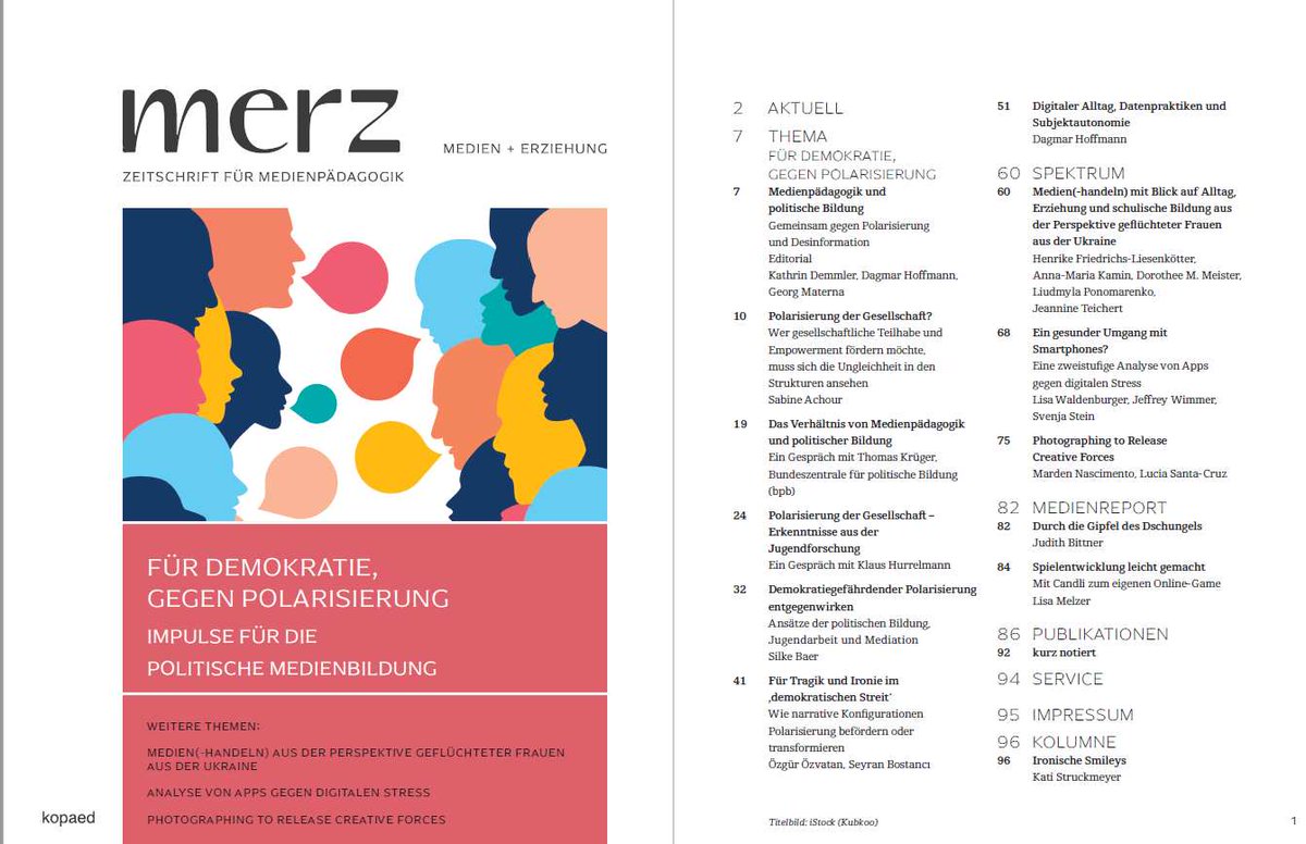 Dagmar Hoffmann 🌈🕊️🦋 (@palimpoetica) on Twitter photo Soeben erschienen: die neue Ausgabe der #merz u.a. mit Beiträgen von Sabine Achour, Silke Baer, <a href="/OzgurOzvatan/">Özgür Özvatan</a> und <a href="/BostanciSeyran/">Seyran Bostanci</a> sowie Gesprächen mit @KlausHurrelmann und mit Thomas Krüger (<a href="/bpb_de/">bpb.de</a>) #Medienbildung #Demokratielernen #Polarisierung #Mediation #Youthstudies Soeben erschienen: die neue Ausgabe der #merz u.a. mit Beiträgen von Sabine Achour, Silke Baer, <a href="/OzgurOzvatan/">Özgür Özvatan</a> und <a href="/BostanciSeyran/">Seyran Bostanci</a> sowie Gesprächen mit @KlausHurrelmann und mit Thomas Krüger (<a href="/bpb_de/">bpb.de</a>) #Medienbildung #Demokratielernen #Polarisierung #Mediation #Youthstudies