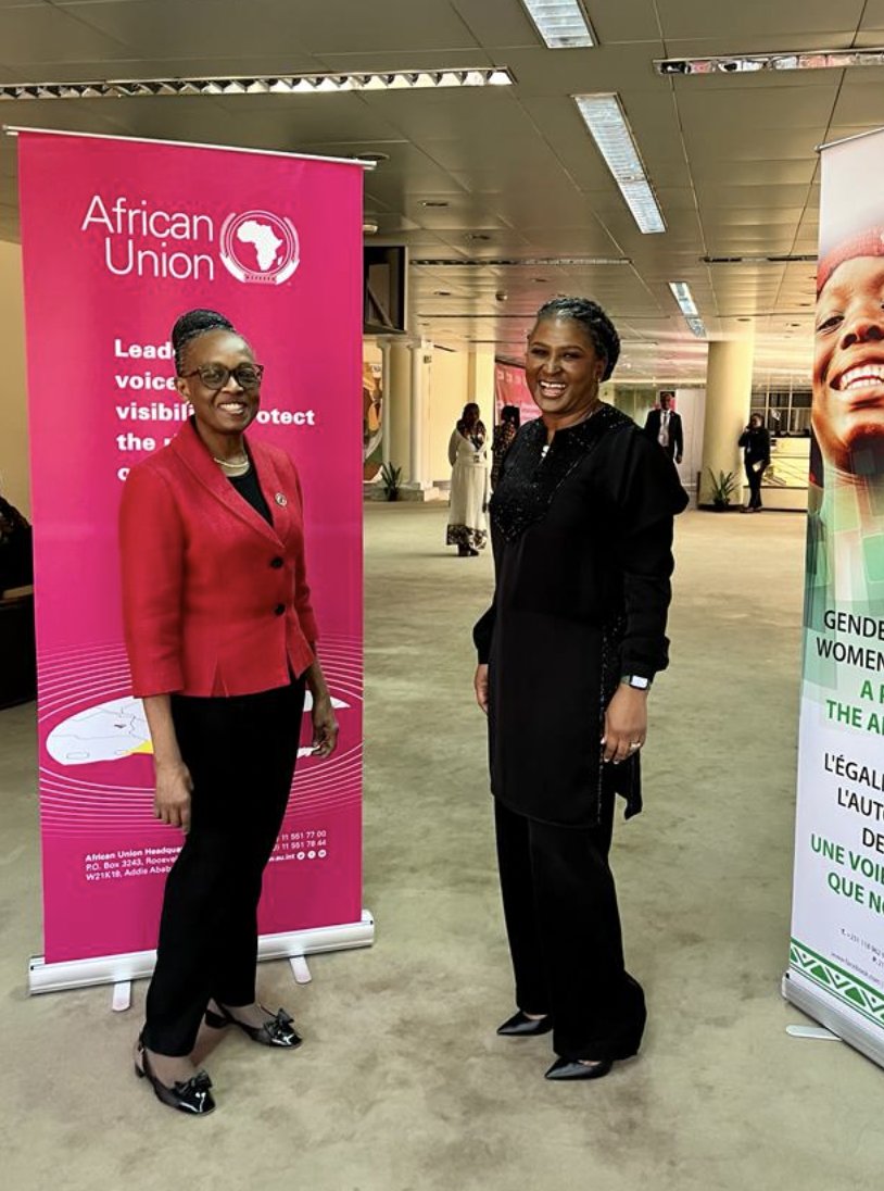 MoetiTshidi's tweet image. Pleasure to meet w/ @FirstLadyNam in Addis Ababa ahead of #AUSummit! We discussed shared priorities advancing women’s &amp;amp; girls’ #health in Africa. My team &amp;amp; I are committed to working with First Ladies to close the gender equity gap for impact in health, education &amp;amp; other sectors.