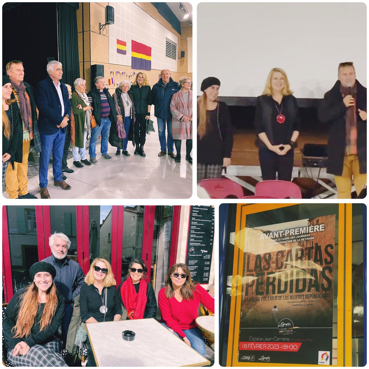 En <a href="/Argelessurmer/">Argelès sur Mer</a> junto a #FFREEE la asociación de hijos e hijas de #exiliados españoles de #LaRetirada Es emocionante conocer sus historias y  amor a pesar del exilio #memoria #cine Gracias Gregory Tubán, Didier Lafont, Emmanuelle Hospital y Olga Arcos <a href="/MRivesaltes/">MemorialRivesaltes</a>  <a href="/catmemoria/">Memorial Democràtic</a>