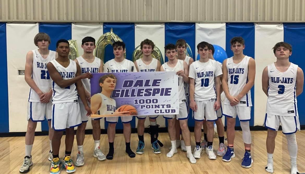 Pleasanton Senior Dale Gillespie joined the 1000 point club last night. Gillespie, who was featured on Sports in Kansas All-Access a few weeks ago, also became the single-game scoring record holder at Pleasanton with a 43-point performance.
#sportsinkansas