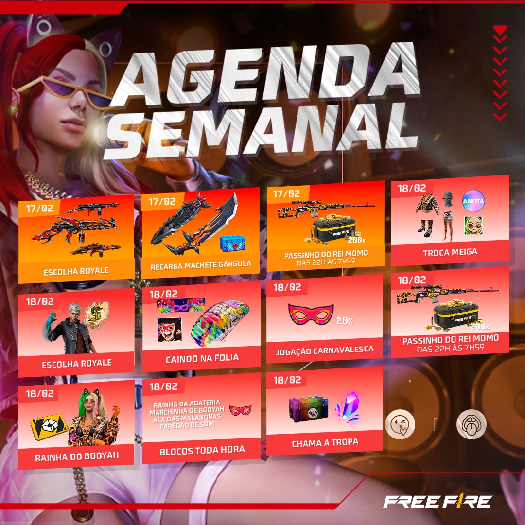 Garena Free Fire - Evento novo na área, tropa! Escolha com