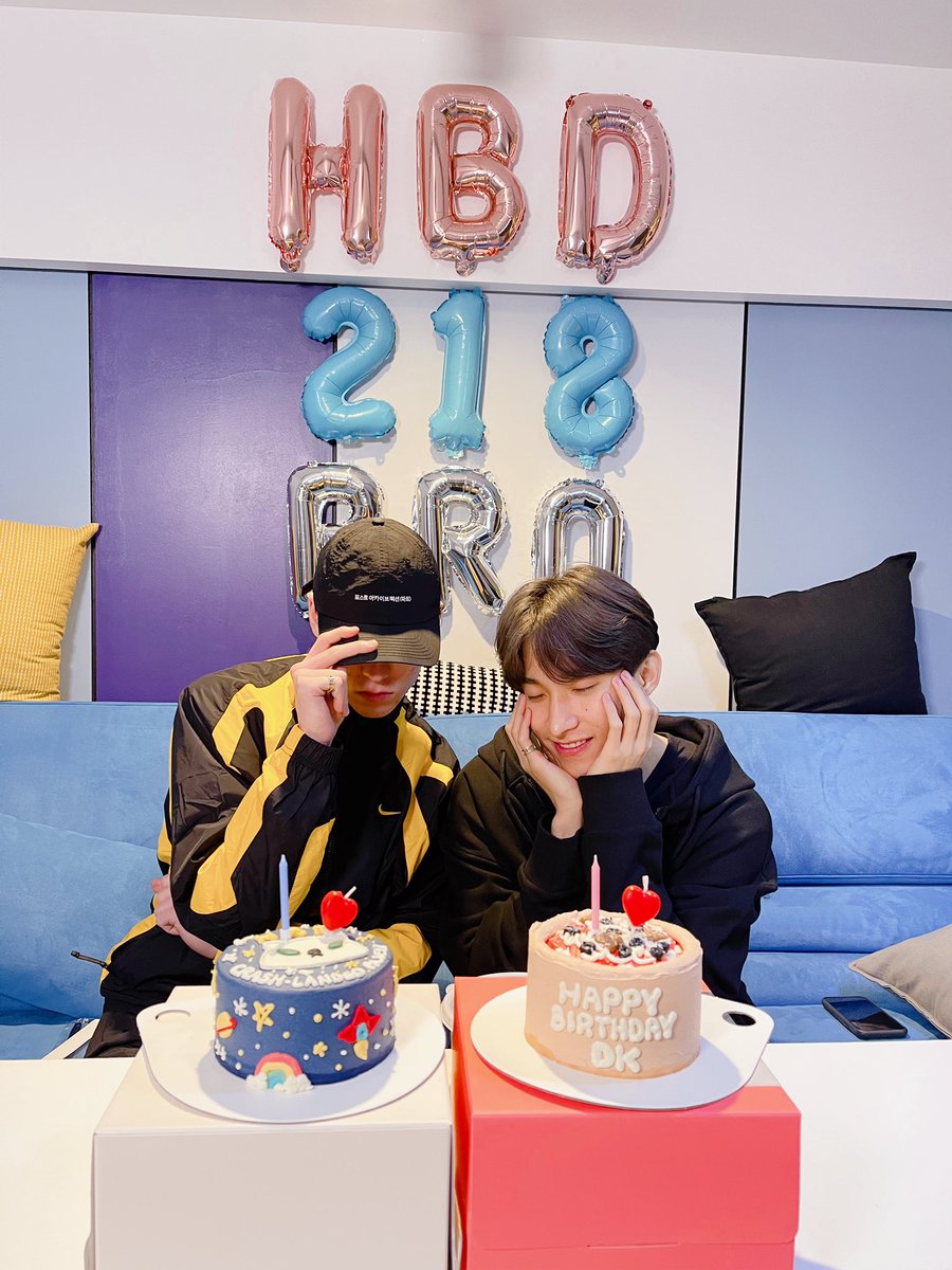 happy birthday to our 218 bros! it's dk & vernon day