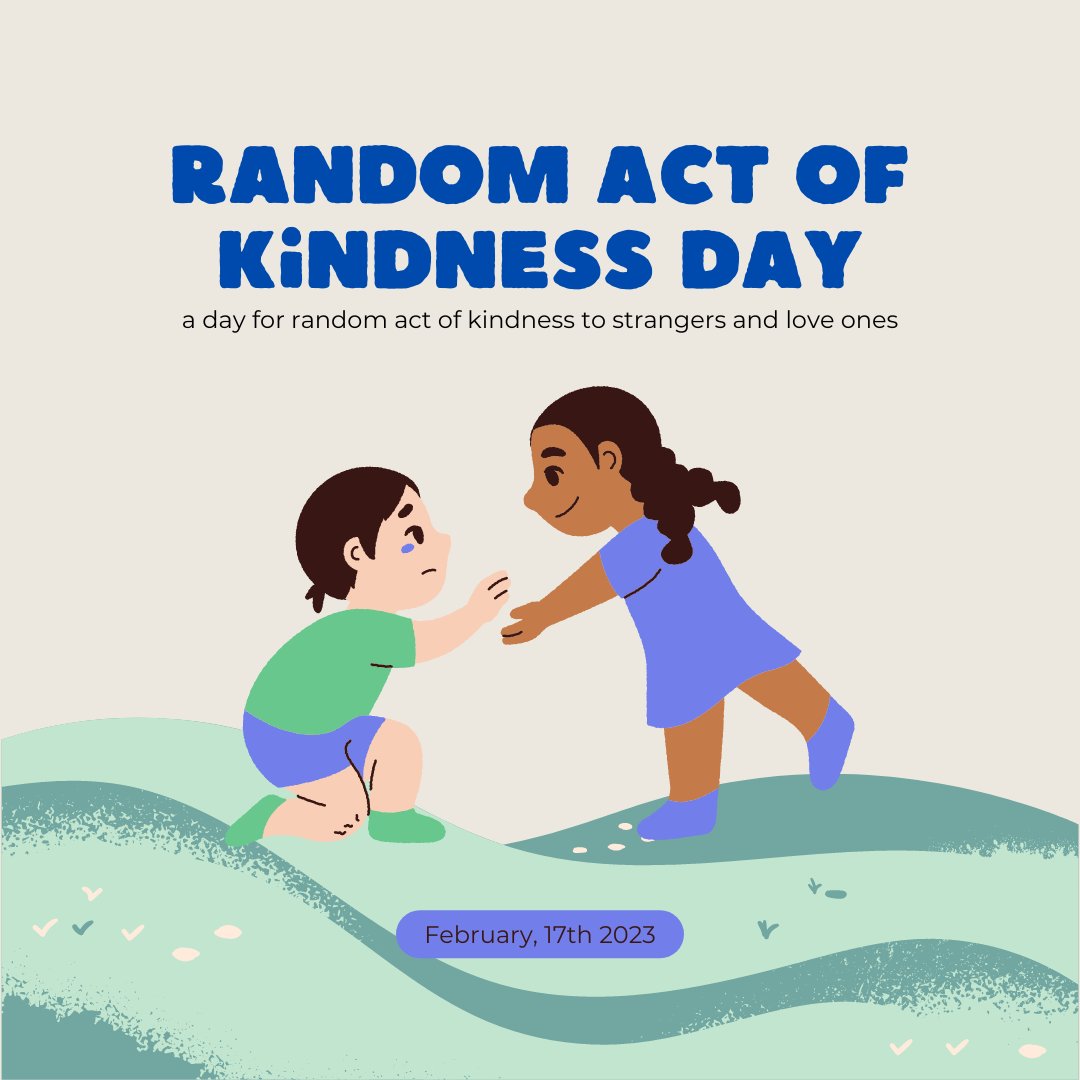 NEprevention's tweet photo. Today is Random Act of Kindness Day! Tell someone how much you appreciate them, or go volunteer for your community to celebrate today! Kindness can do a lot for positive mental health!  

 #YouMatter #SuicidePrevention #NEYSP https://t.co/dR7rNRw0L0