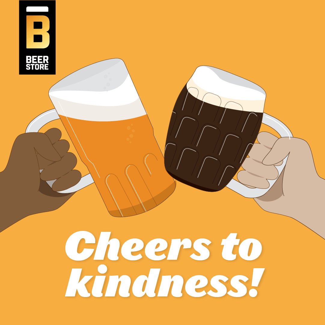 TheBeerStoreON's tweet photo. It’s #NationalActsofKindnessDay so why not pop a top with a friend? That could mean dropping off a case with a note 📝 or inviting them over for a swig 🍻. Ordering from 1,000+ brands online is easy > https://t.co/bxxV17nfqm https://t.co/nPhvZiKY9n