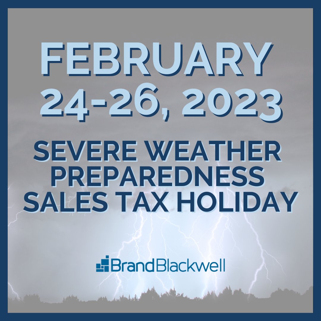 NEXT WEEKEND: Alabama's Severe Weather Preparedness Sales Tax Holiday ⛈️

For the full list of eligible items, visit this link: revenue.alabama.gov/wp-content/upl…