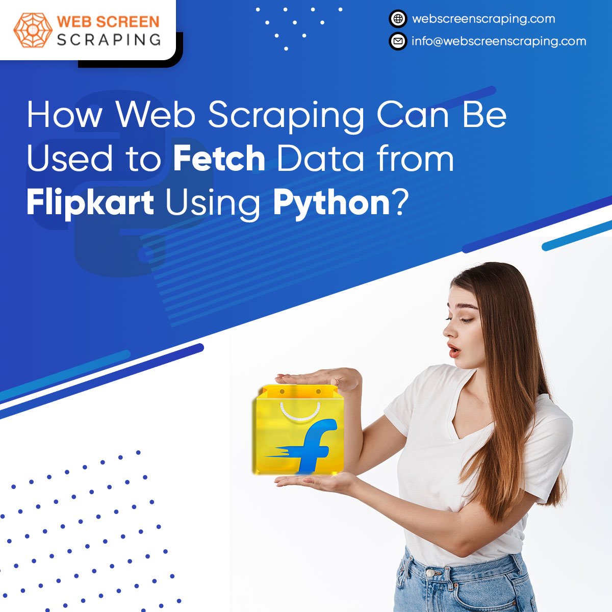 webscreenscrap's tweet image. Here, we will discuss about web scraping and extracting data from Flipkart using Python.
webscreenscraping.com/how-web-scrapi…
#WebScraping #ScrapeData #WebScrapingWithPython #ScrapingFlipkartData #WebScreenScraping #USA #UK #UAE #Canada #India