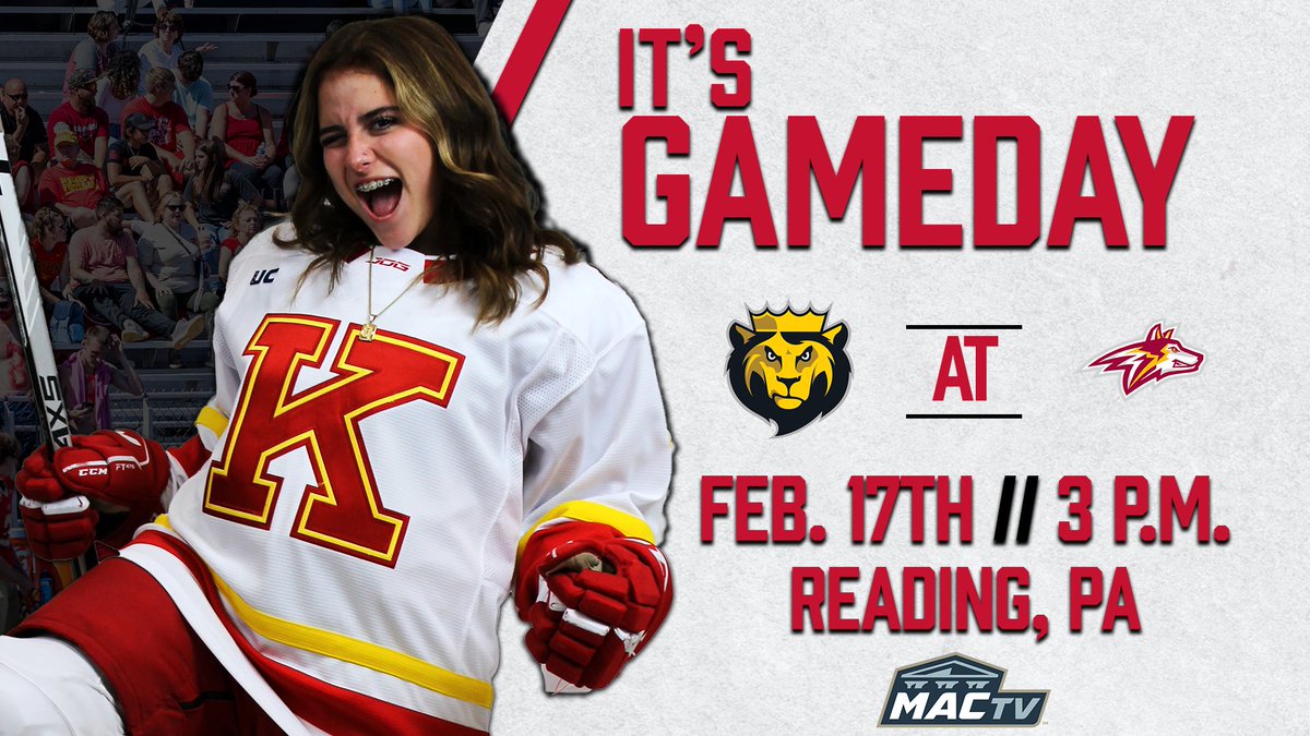 WIH | ON THE ROAD AGAIN! @KingsWHockey heads on the road for the first half of a home-and-home series against Alvernia at 3 pm today in Reading! 📊- auwolves.com/sidearmstats/w… 📺- auwolves.com/watch/?Live=10… #MonarchNation // #EarnTheCrown