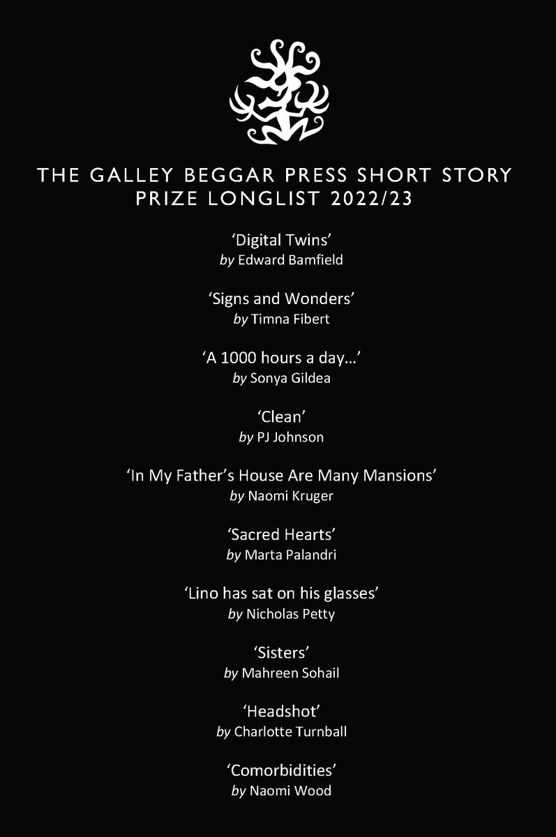 It's 15:00, 17 February 2023 - and without further ado (except heartfelt thanks to our superb judges and the fantastic writers who submitted such fine, fine stories this year) - we're delighted to announce the 2022/23 GBP Short Story Prize longlist: