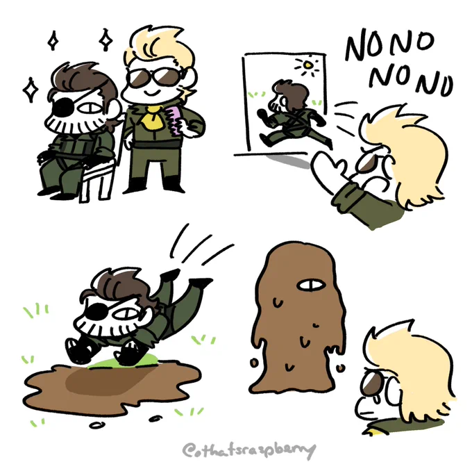someone in my discord said they headcanon kaz doing big b's hair, so this is what i imagined 