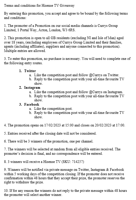 currys's tweet photo. Comp closes 20/02
Full T&amp;Cs: https://t.co/TkHgACA1S1