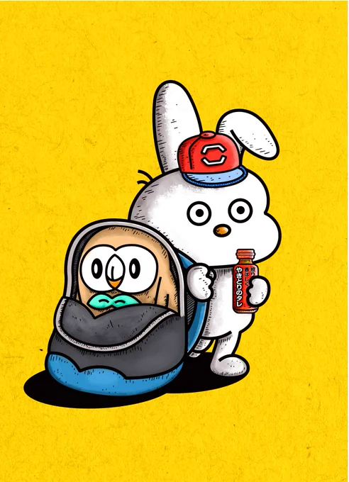 モクロー。ゲットだぜ。#ポケモン 