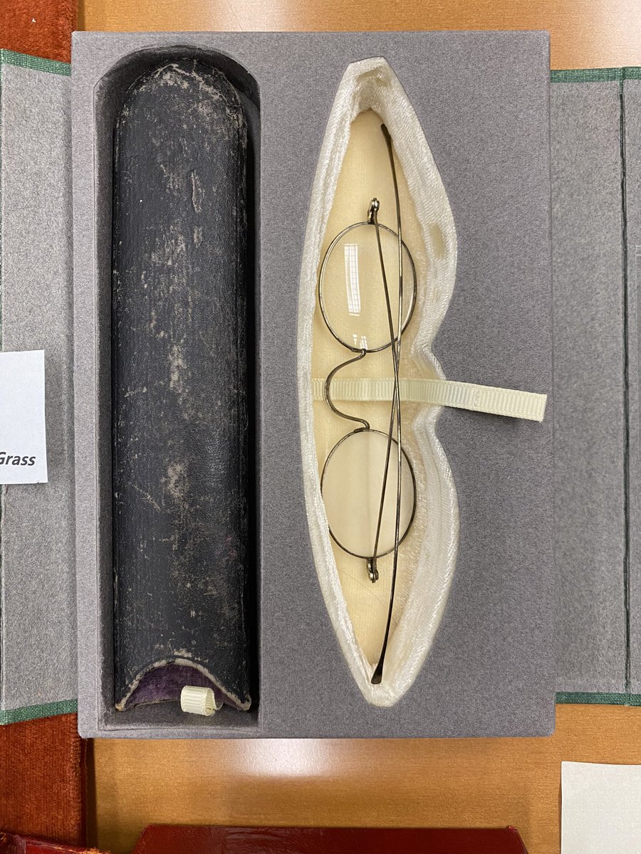 Here’s to the weekend! 
As Walt Whitman wrote: 
“Done with indoor complaints, libraries, querulous criticisms,
Strong and content I travel the open road.”
From the <a href="/librarycongress/">Library of Congress</a> collection: Walt Whitman’s eyeglasses.