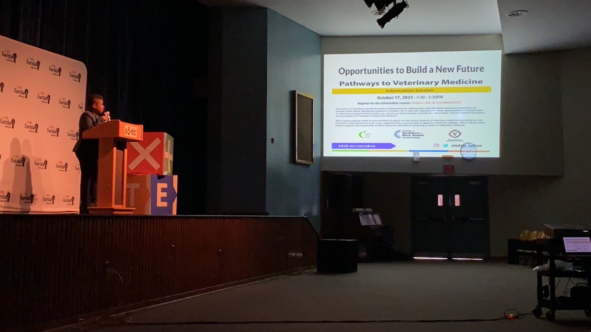 TDSB EUREKA! 2023 (@tdsbeurekacon) on Twitter photo Keynote Speaker Karen Murray <a href="/tdsb/">Toronto District School Board</a>
💡0.3% veterinarians identify as Black. Our Black students don’t know this as opportunity to build a new future
#tdsbcebsa #TDSBEurekaCon23đź’ˇ Keynote Speaker Karen Murray <a href="/tdsb/">Toronto District School Board</a>
💡0.3% veterinarians identify as Black. Our Black students don’t know this as opportunity to build a new future
#tdsbcebsa #TDSBEurekaCon23đź’ˇ