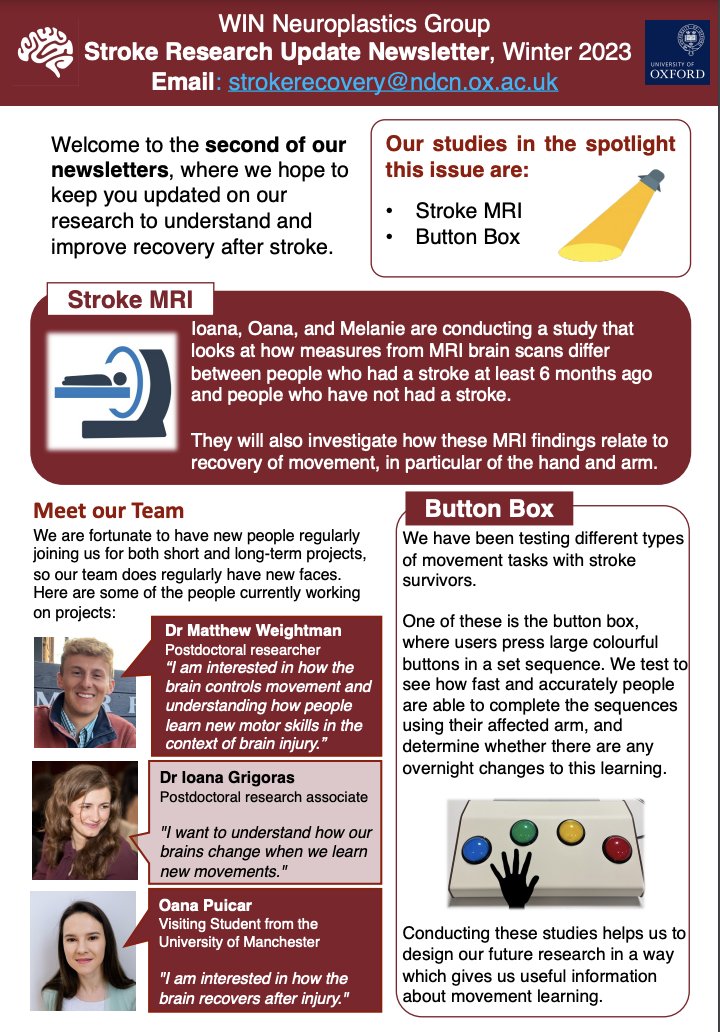 Mels_Science's tweet photo. We've just released the winter edition of our stroke research update newsletter. @neuroplastics @OxfordWIN 

Please sign up to receive future editions: https://t.co/PbGExYseuv https://t.co/D8wMnIicli