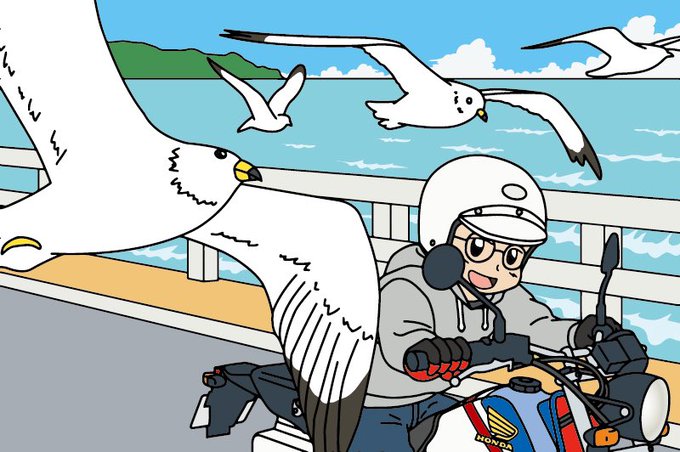 「male focus seagull」 illustration images(Latest)