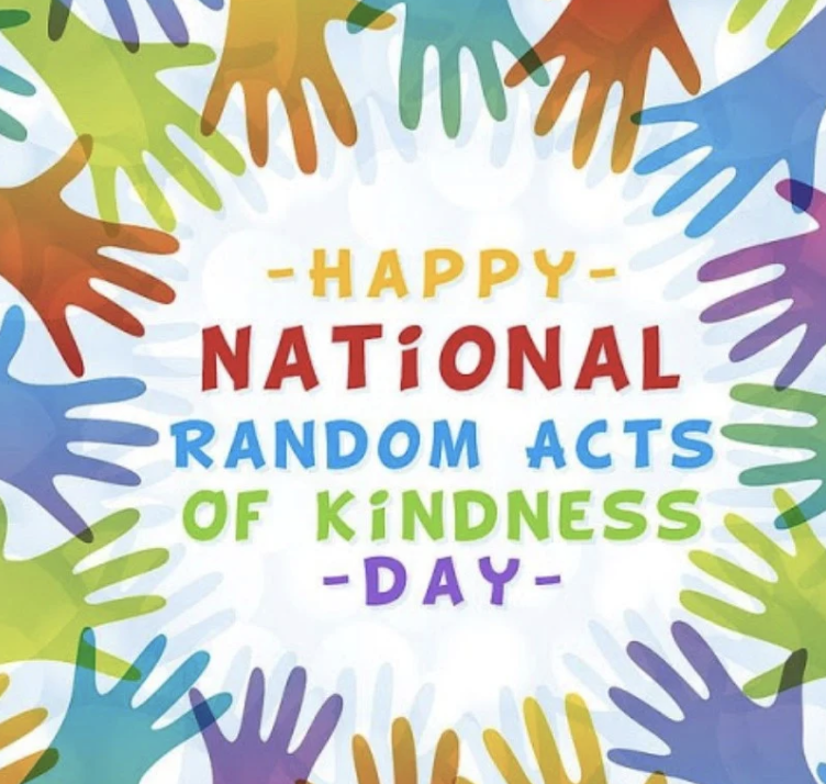 Chess4Charity's tweet photo. It's National Random Act of Kindness Day:
-Say thanks, give praise, send kind note
-Help the elderly
-Pay for a stranger's coffee
-Give $ to homeless 
-Donate books to library 
-Donate blood
-Donate to charity
-Tell someone their hair looks good today or you like their outfit https://t.co/yGVKnvQ6AI