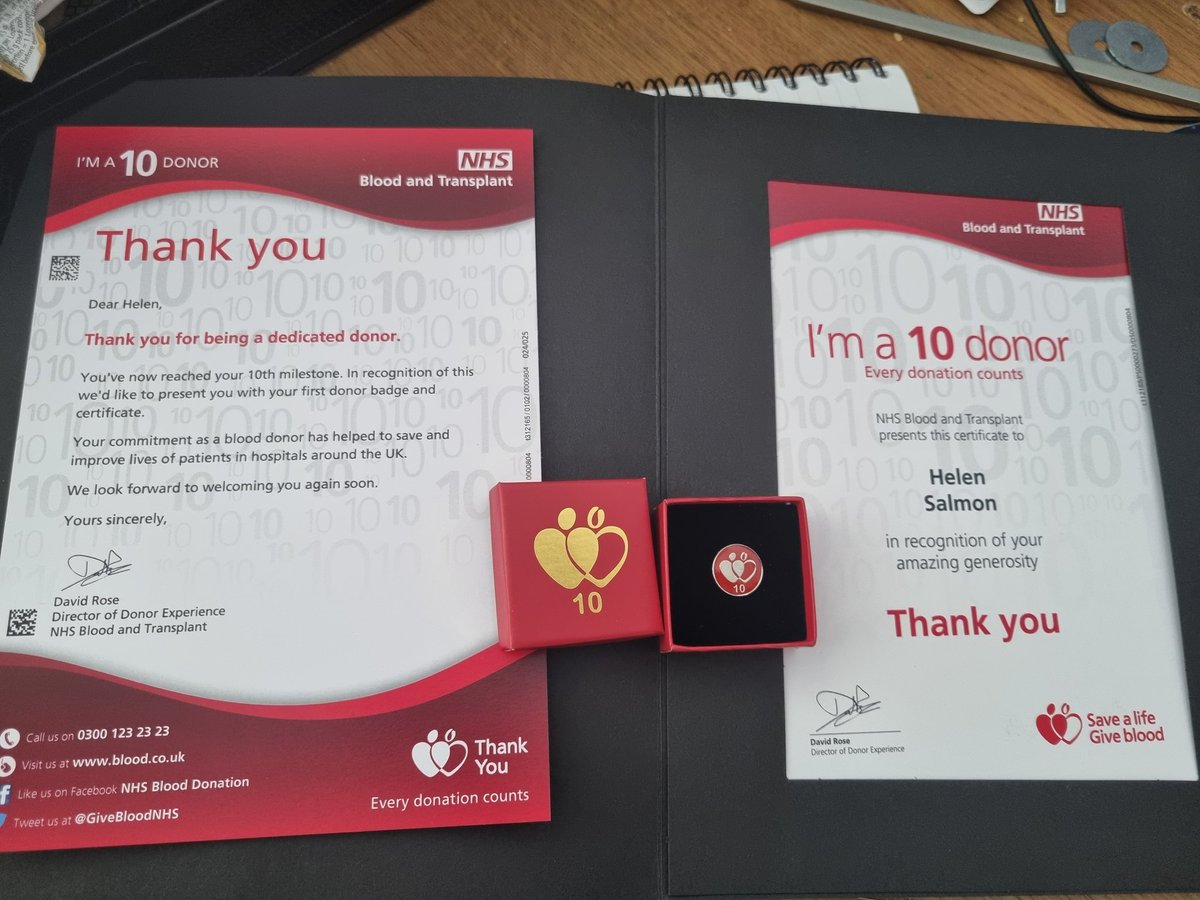 hellsybellsy's tweet photo. Loving what I got in the post today! π₯³π₯³ @GiveBloodNHS #10donations #feelingepic https://t.co/LLs8Qs1c3J