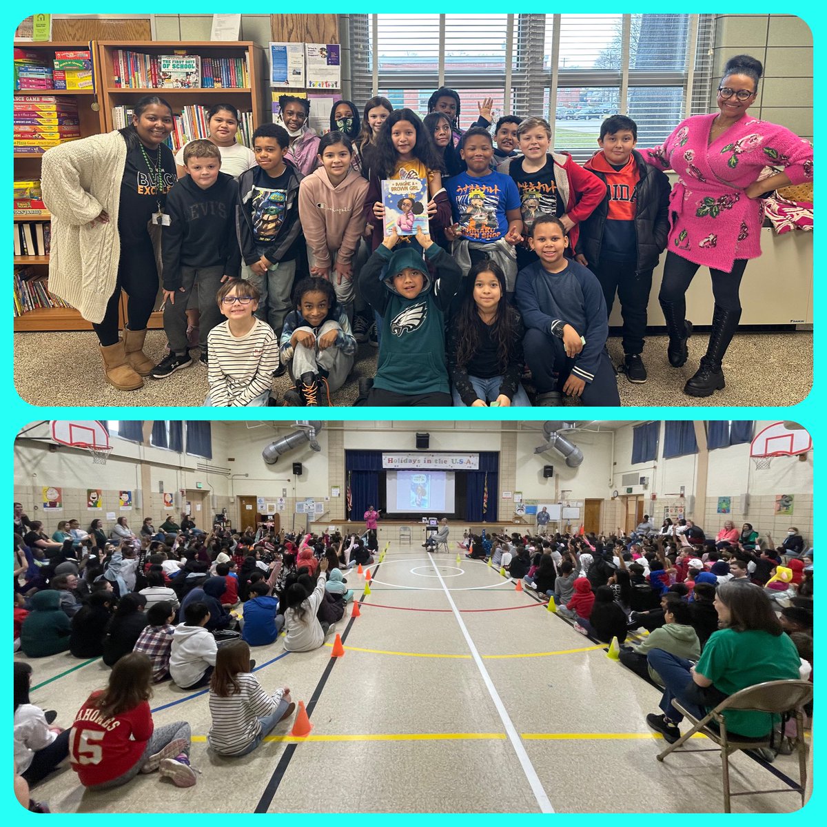 Thank you SO much <a href="/sherijbooker/">Sheri Booker</a> for reading your book Imagine a Brown Girl to our students and inspiring <a href="/balthighlandsel/">Baltimore Highlands Elementary School</a> to dream big! <a href="/bswilliams71/">Brian Williams</a> <a href="/BCPS_ELA/">BCPS ELA</a> <a href="/ALouise1913/">Adrienne Louise Morrow</a> <a href="/megpshay/">Megan Shay</a> <a href="/MorganStateU/">Morgan State University</a>