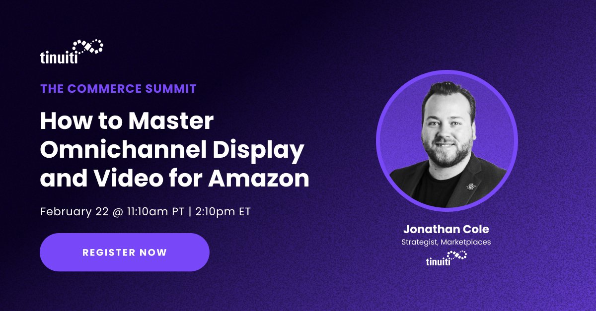 Tinuiti's tweet image. Next week, Tinuiti's Jonathan Cole will discuss how you can go beyond harvesting existing demand by diversifying your media mix. This session will cover Online Video (#OLV), #StreamingTV, #incrementality, and how they all interface with #AMC. Register now: tinuiti.com/content/webina…