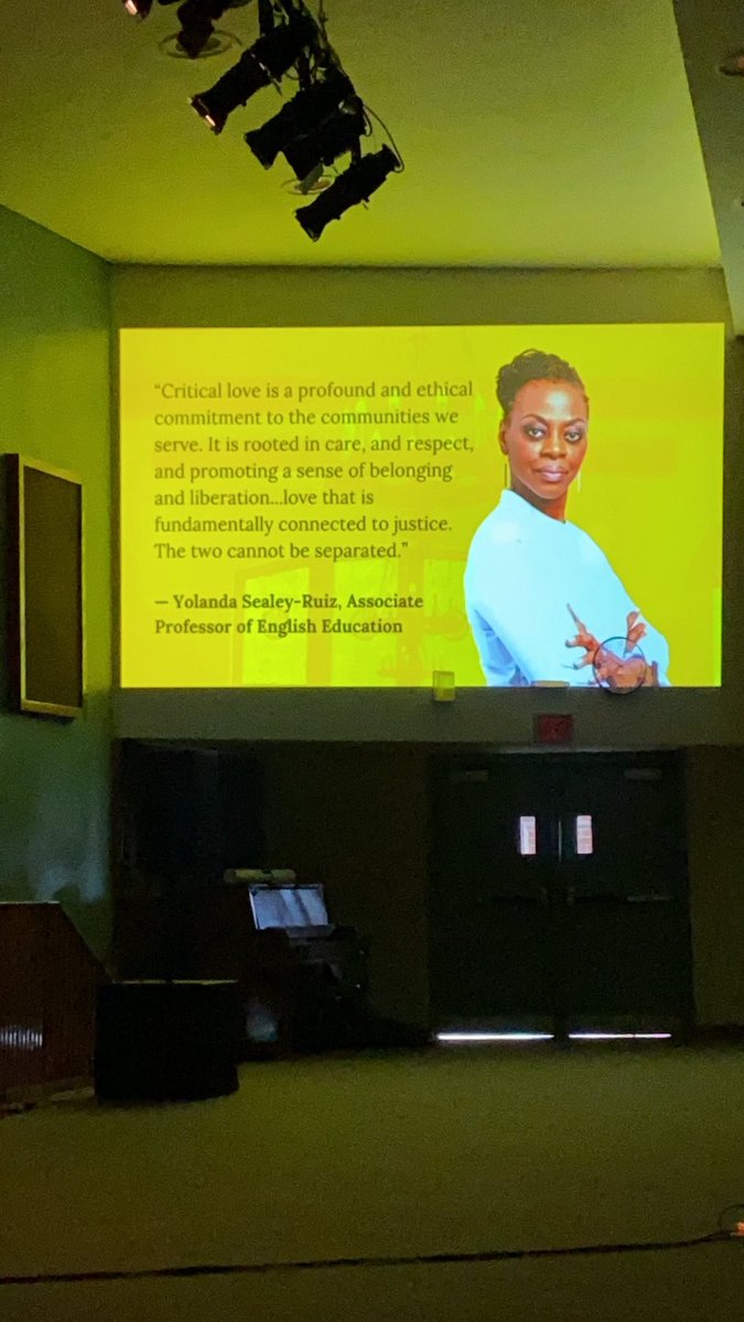 Keynote Speaker Karen Murray @tdsb
💡@RuizSealey “Critical love is a profound & ethical commitment to the communities we serve. … love that is fundamentally connected to justice. The two cannot be separated.” 
#tdsbcebsa #TDSBEurekaCon23💡