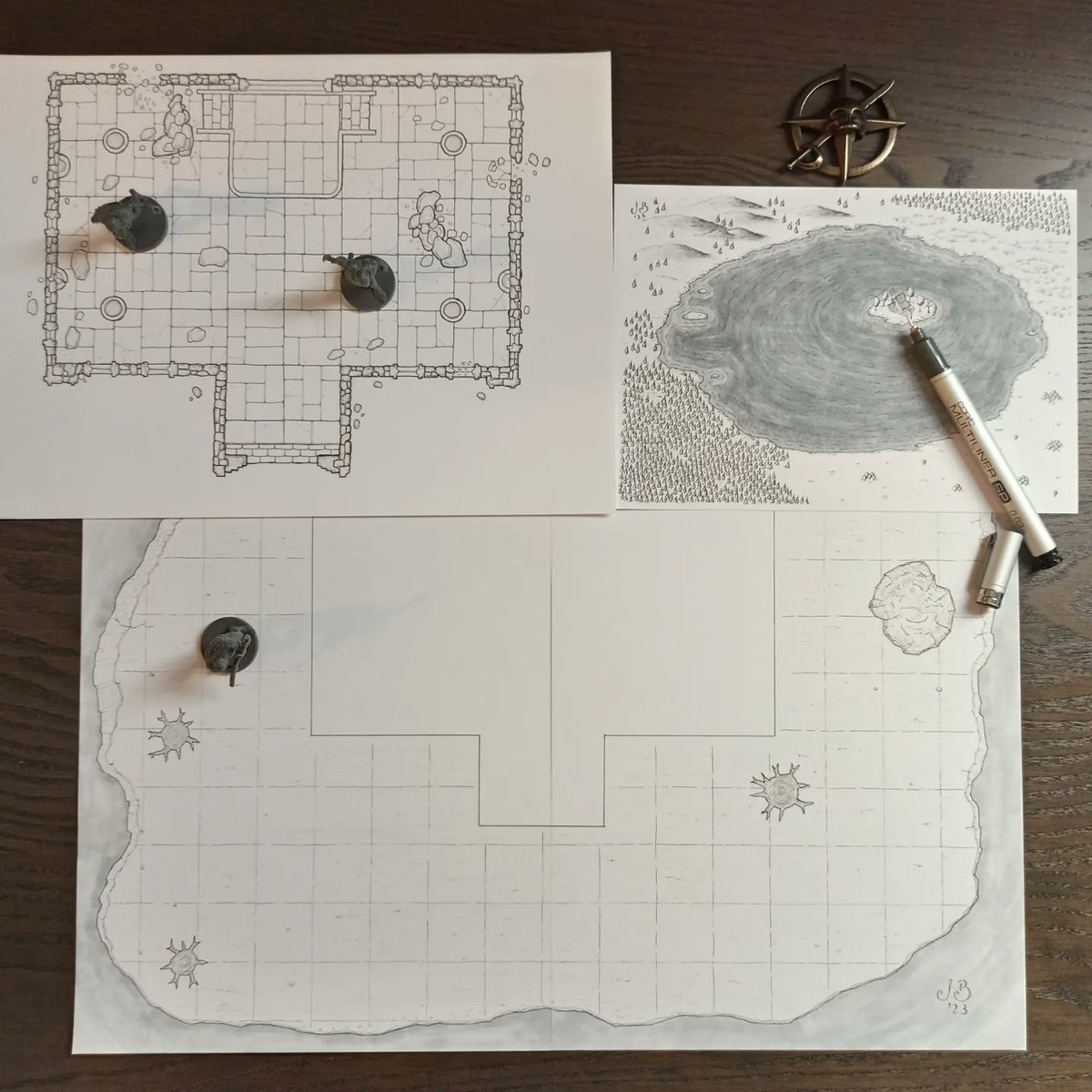 jogbrogzin's tweet photo. Working on a battle map for Black God's Kiss (from @BlazingWorlds)
How many maps do they need? a lot is the only answer! 😃
#clmoore #blackgodskiss #dndmaps #rpgmaps #ttrpg #fantasymap #dungeonsanddragons #dnd5e https://t.co/ztNiM1Xkgn
