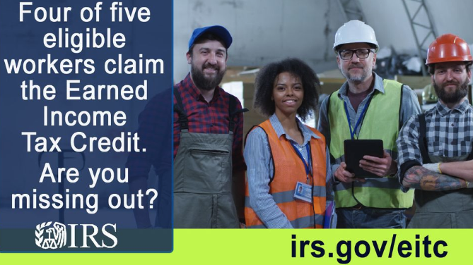 During 2022, 31 million workers and families received about $64 billion in the Earned Income Tax Credit. Help #IRS spread the word in your community: ow.ly/Skan50MCb66