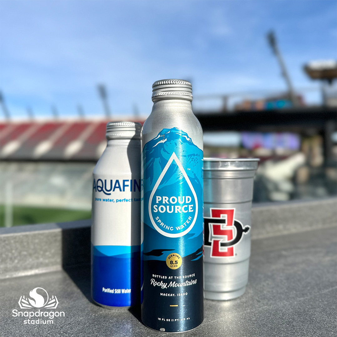 Did you know we recently switched all our plastic water bottles to aluminum? ♻

Aluminum is infinitely recyclable, reduces plastic waste, and keeps your drinks extra cold! 😉