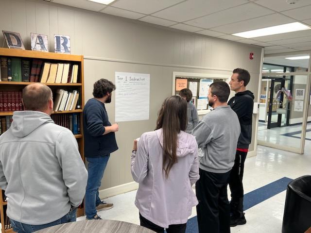 DARhighpats's tweet image. DAR High School educators working hard to improve our school.