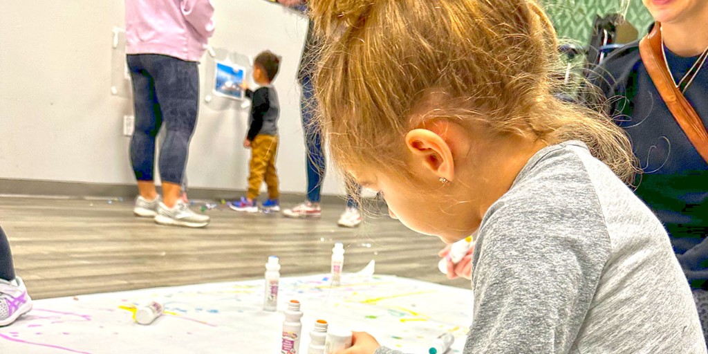Bring your toddlers every Friday at 11AM for some fun and free learning! We'll engage in sensory experiences, play group games, explore with art &amp; music, and more! Plus, meet other adults in a supportive environment 🤗 #ToddlerTime #LearningExperience