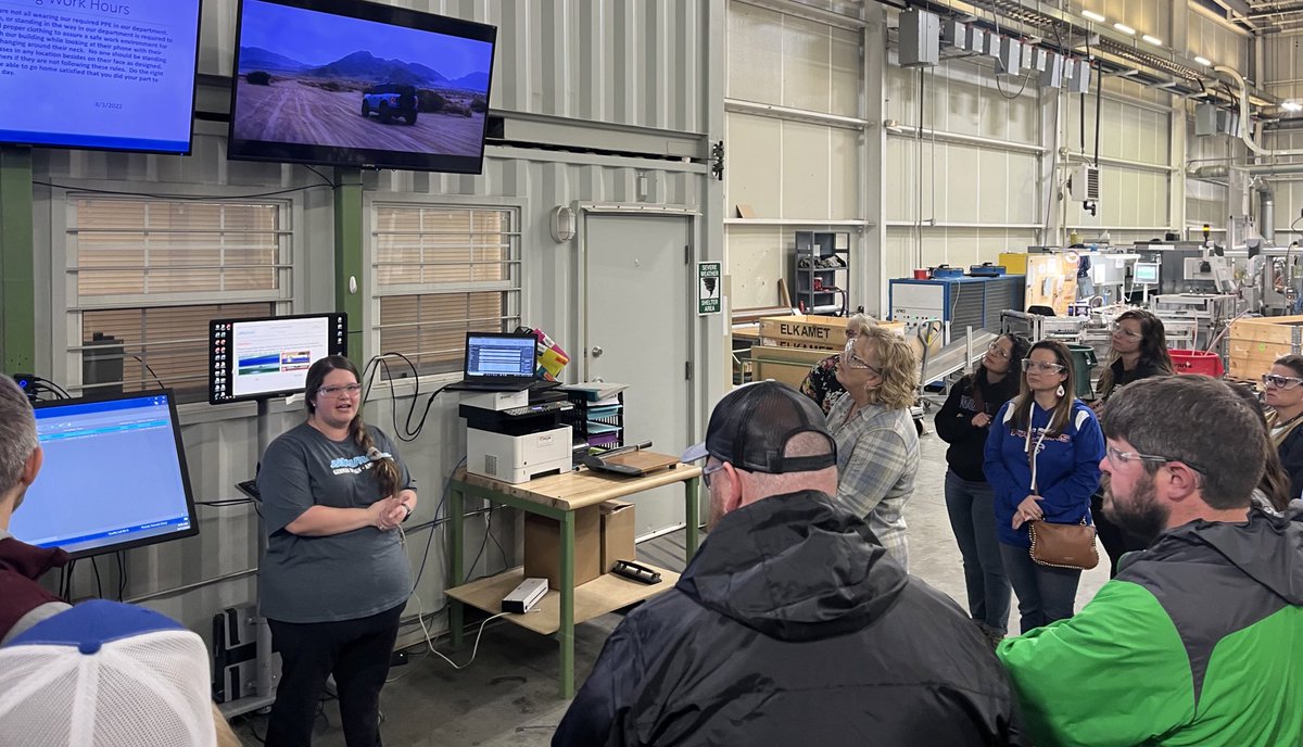 Huge thanks to <a href="/HendersonCoEDC/">Henderson County Partnership for Econ Development</a>, <a href="/Jabil/">Jabil</a>, <a href="/gecurrent/">GE Current, a Daintree company</a> and @Elkamet for hosting <a href="/HCPSNC/">Henderson County Public Schools</a> CTE teachers on enlightening industry tours!  We have so many amazing opportunities for students right here in Henderson County!  #CTEmonth #madeinhendersoncounty