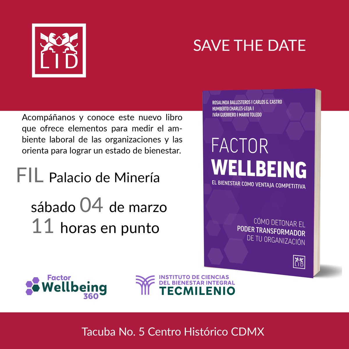 LIDEditorialMex's tweet photo. La felicidad es un estado de bienestar que requiere entrenamiento, prestar atención a los hábitos  y esforzarse para lograr encontrar una dirección en la vida.  Conoce esta iniciativa impulsada por el Instituto de Ciencias del Bienestar Integral.
#FactorWellbeing #FILMinería https://t.co/M8YKkHtmRY